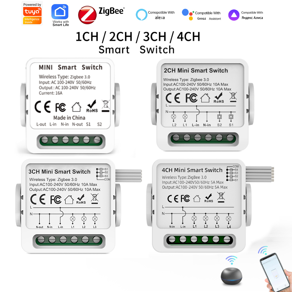 Smart Home Sistem - Interrupteur intelligent Tuya Zigbee 3.0 1/2/3/4