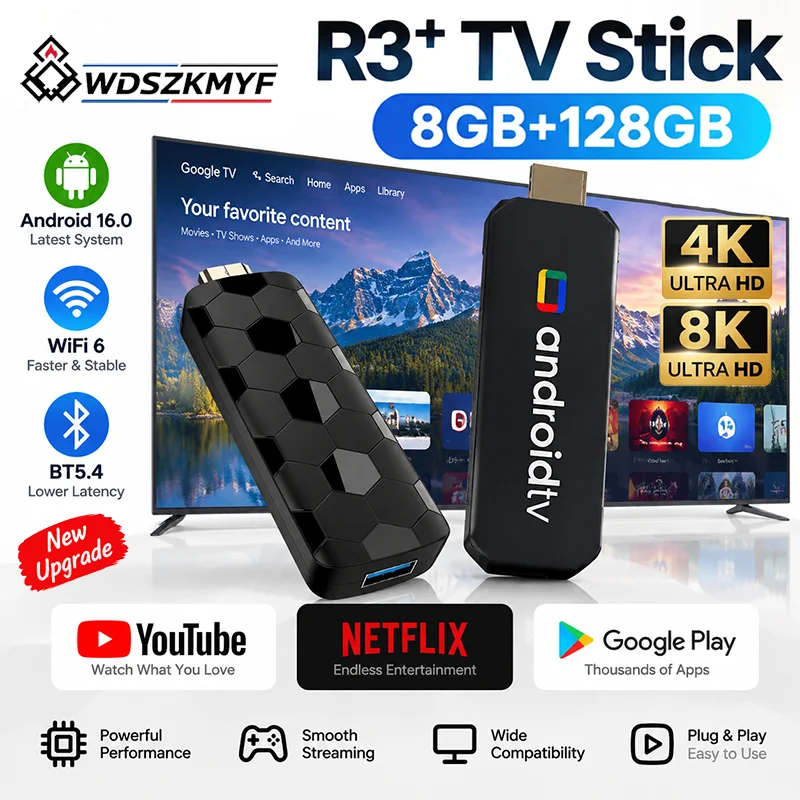 Smart Home Ui - Clé TV intelligente R3+ Bluetooth WiFi6