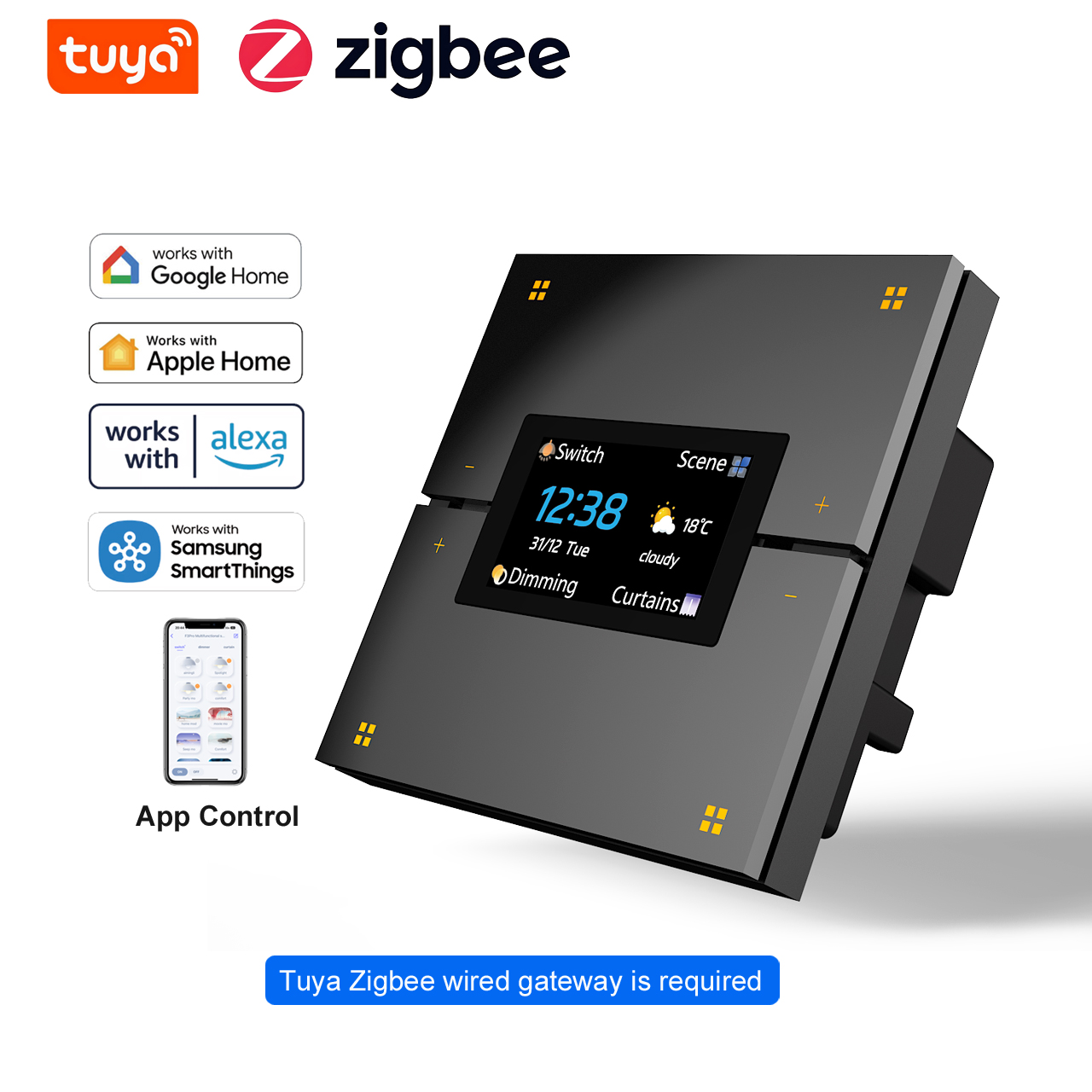 Smart Home Sistem - Interrupteur mural intelligent Tuya M9 Pro
