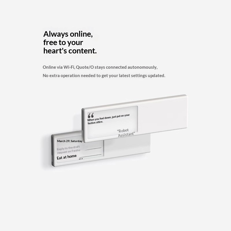 Smart Home Quotes - Tableau d'informations personnalisé avec écran E