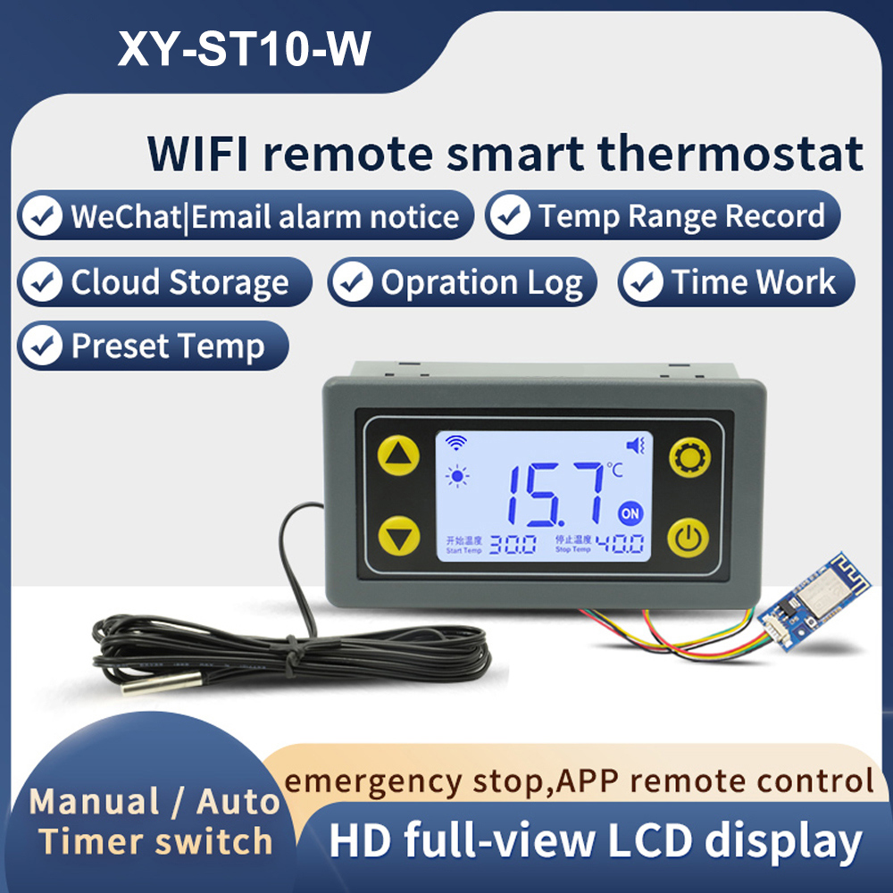 Wifi Thermostat - ST10-W/SA10-W/SA30-W/ST30-W DC6-30V/AC110-220V 10A/30A WIFI Thermostat régulateur