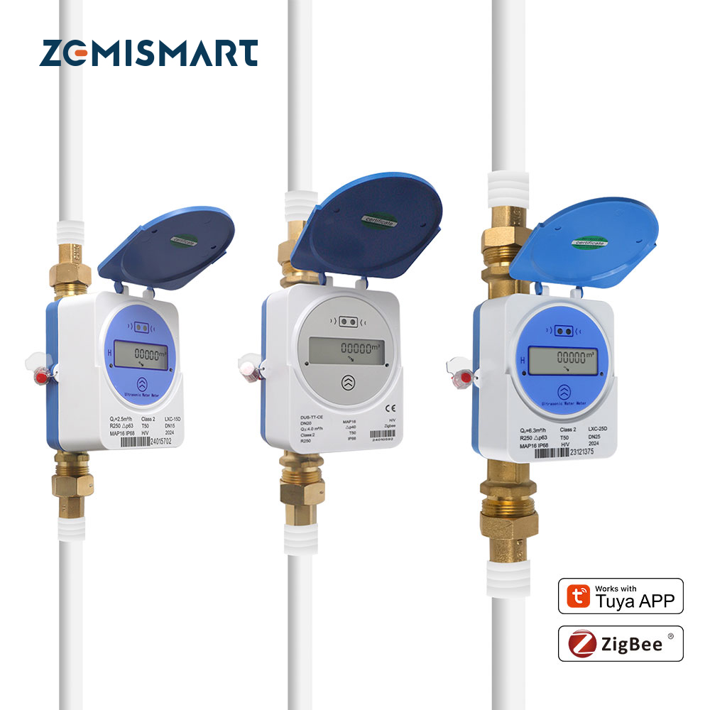 Smart Home Sistem - Compteur d'eau intelligent à ultrasons Zemismart