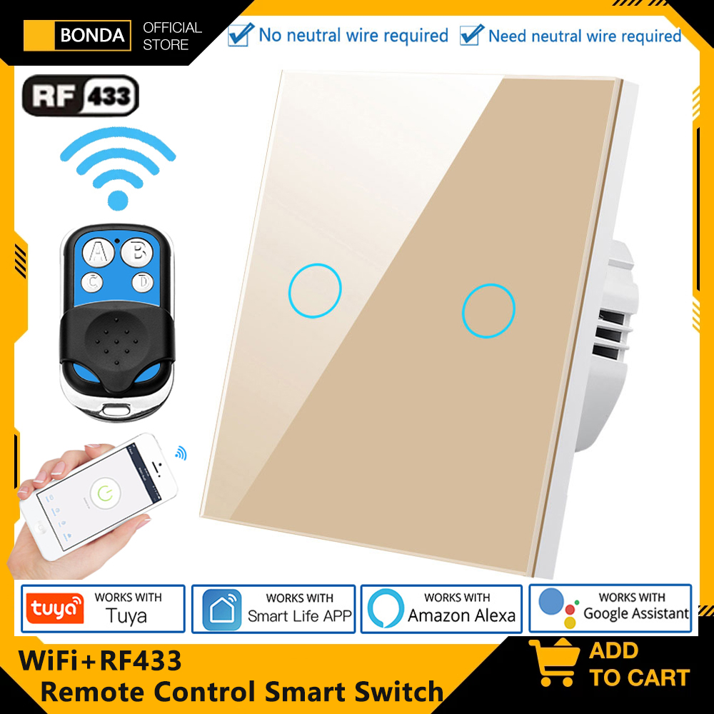 Smart Home Sistem - Tuya EU WiFi + RF433 commutateur