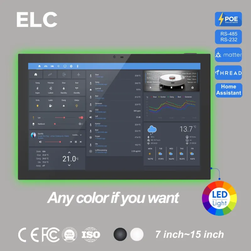 Smart Home Sistem - Tablette tactile murale Home Assistant 10,1