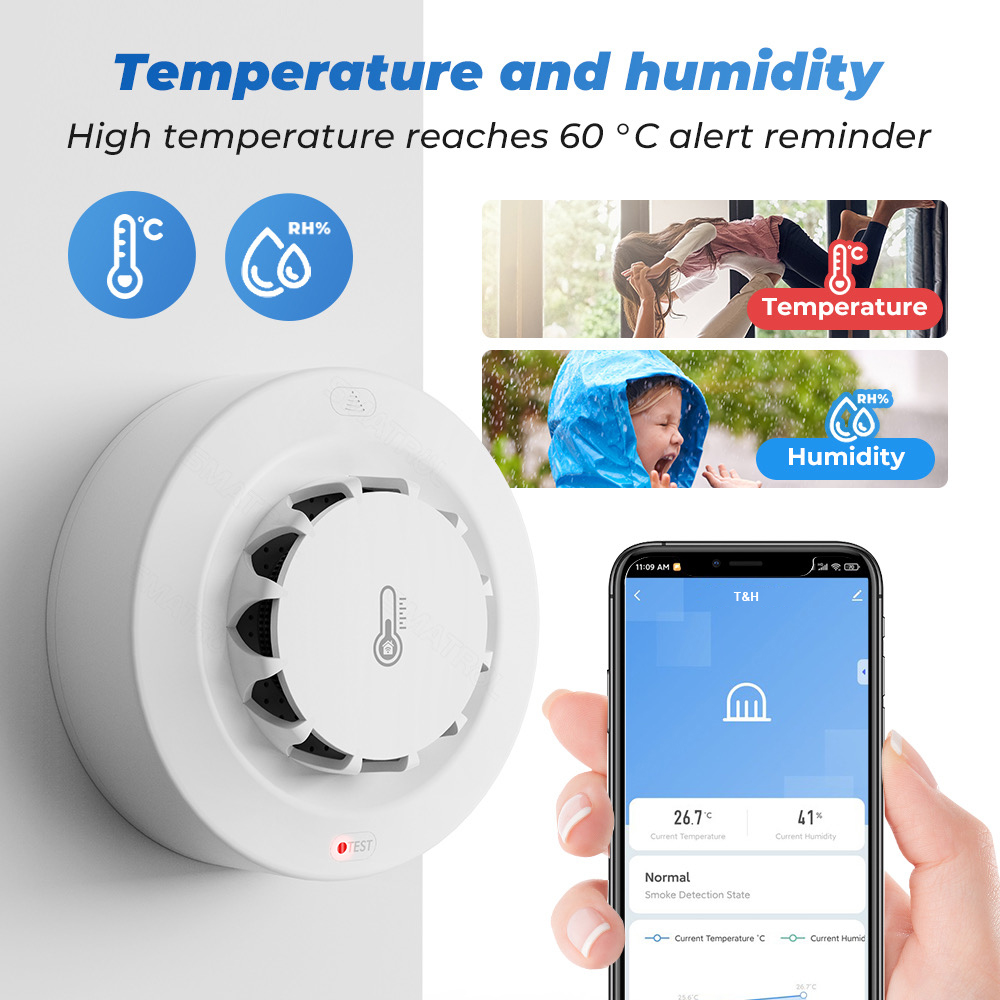 Détecteur de fumée et capteur  - Wifi Thermostat avis et prix