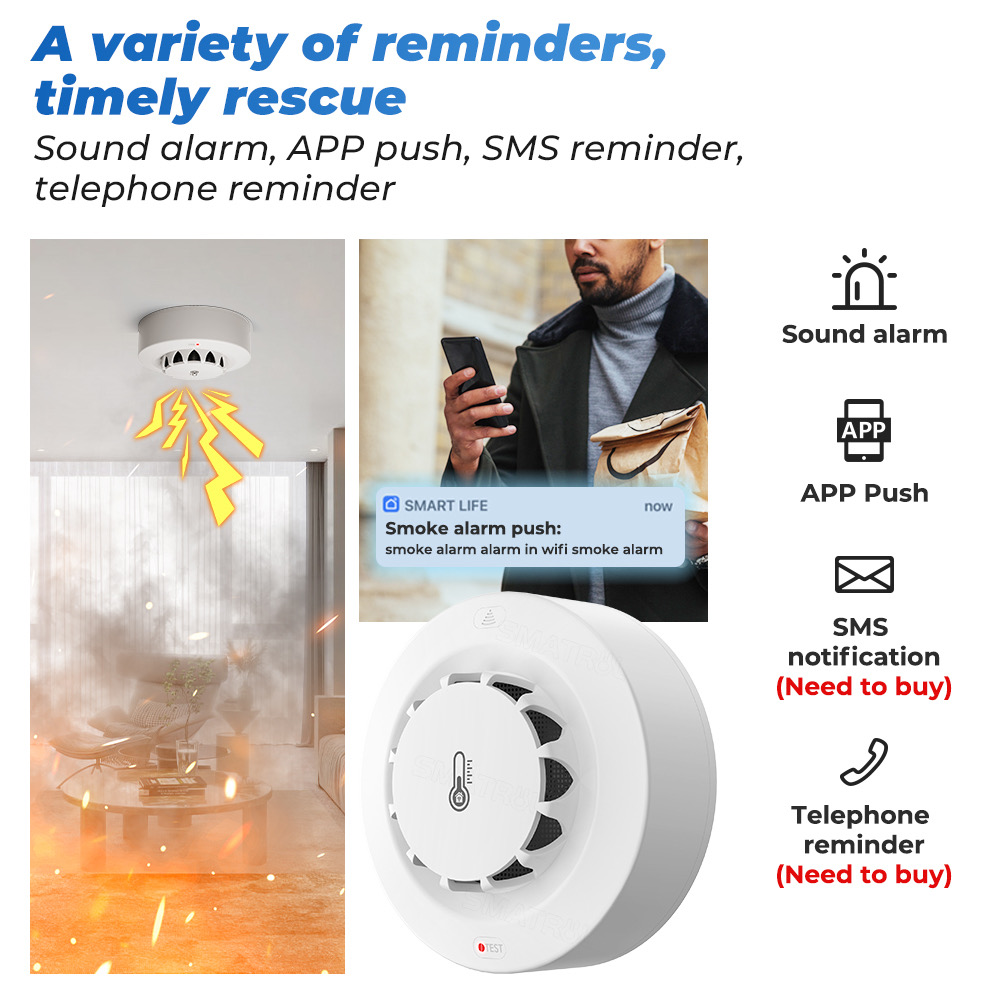 Détecteur de fumée et capteur  - Wifi Thermostat avis et prix