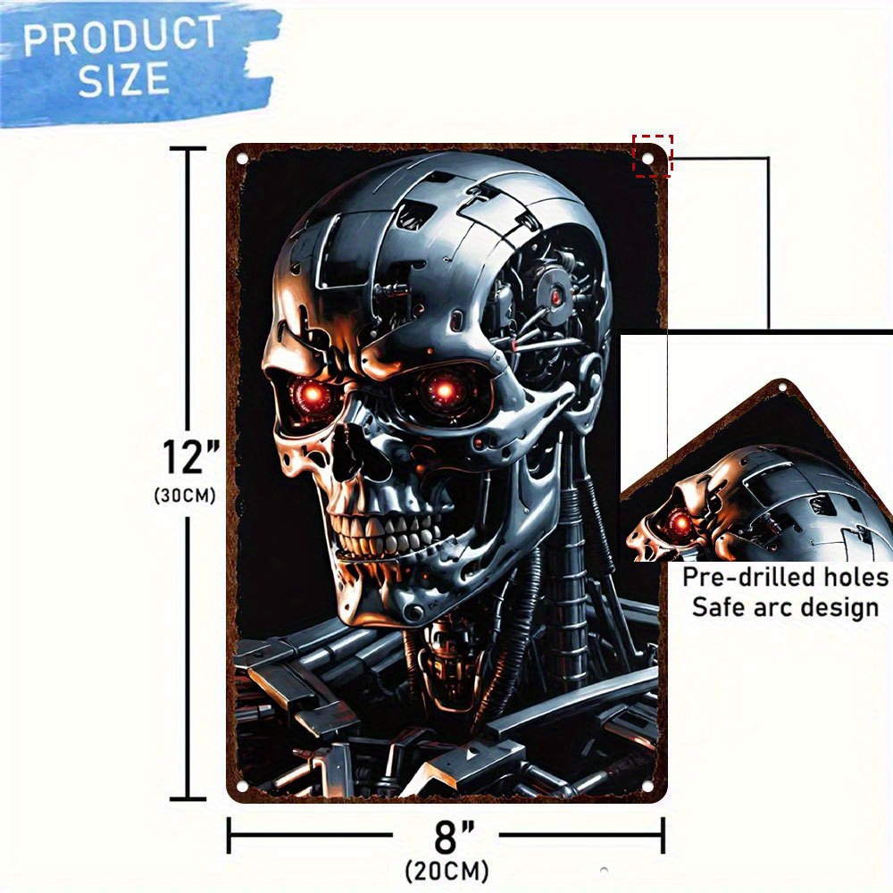 Plaque en métal HD Terminator  - Smart Home Icon avis et prix
