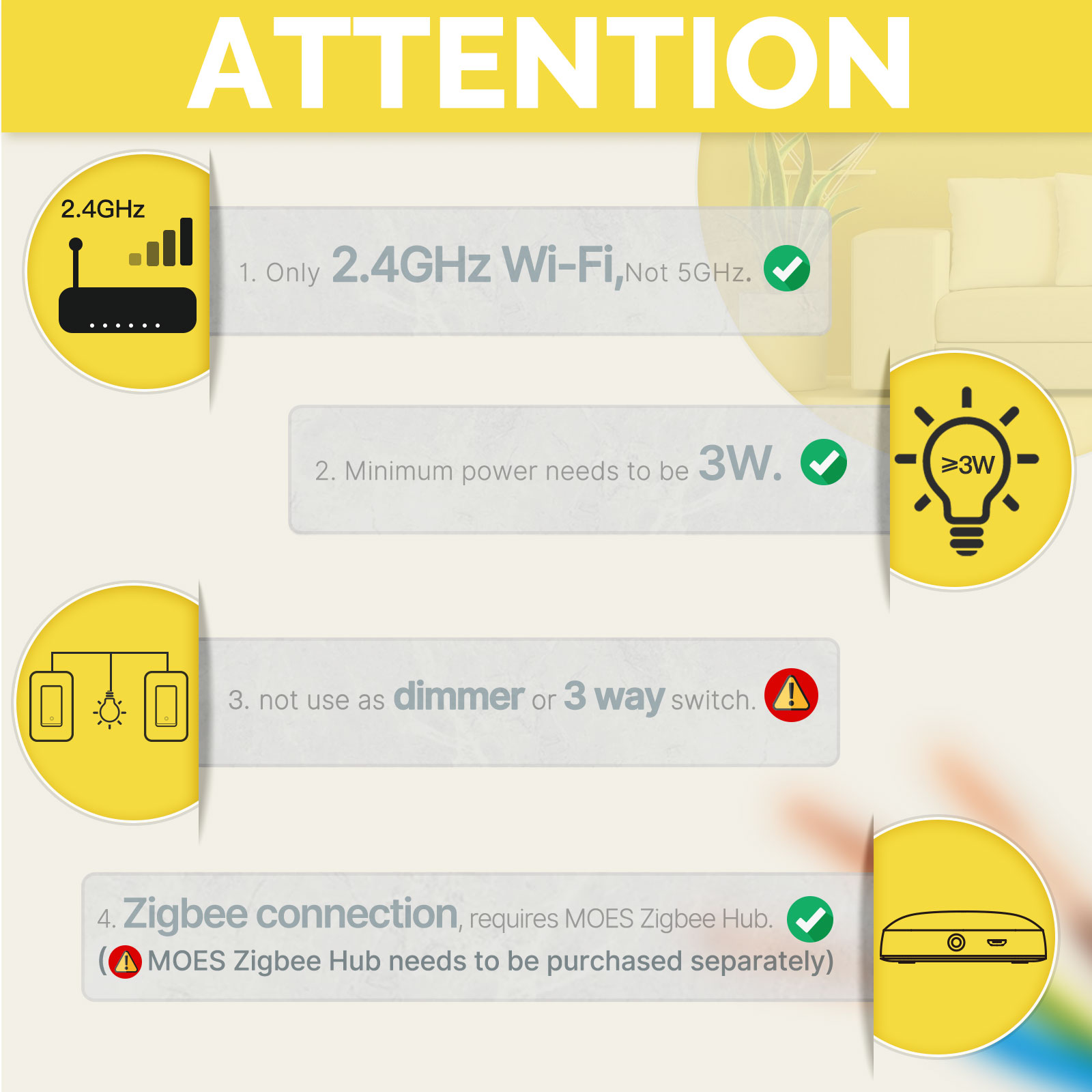 Interrupteur intelligent Zigbe - Smart Home Sistem avis et prix