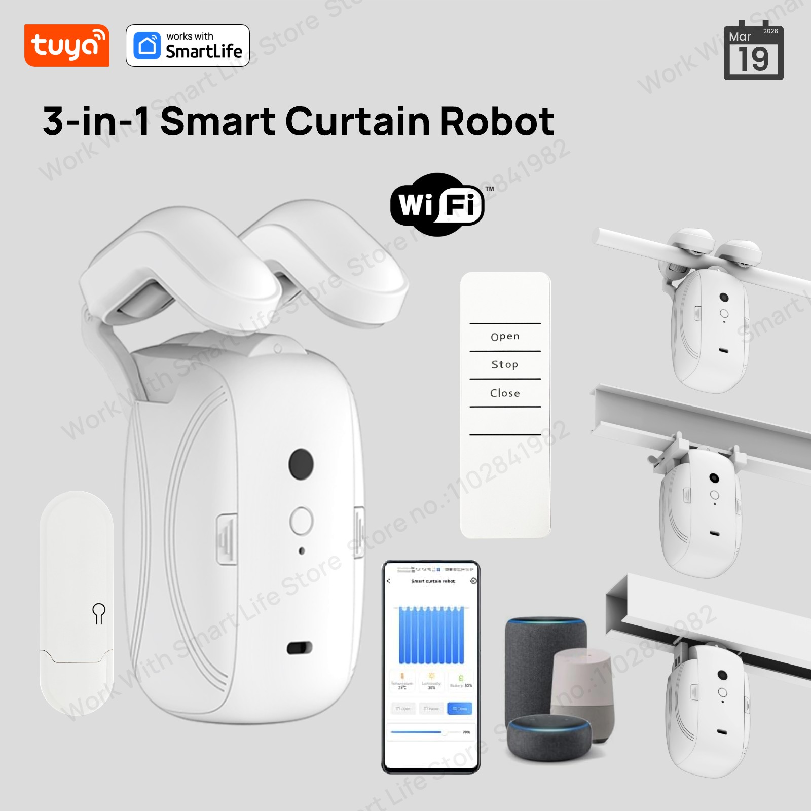 1/2 Robot de rideau intelligen - Smart Home Gira avis et prix