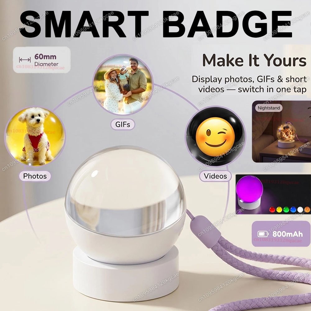 Badge vidéo 3D en forme de bou - Smart Home Icon avis et prix