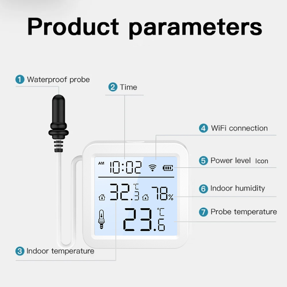 Capteur d'humidité et de tempé - Wifi Thermostat avis et prix